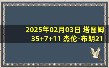 2025年02月03日 塔图姆35+7+11 杰伦-布朗21+10 马克西34+6 绿军26分逆转76人